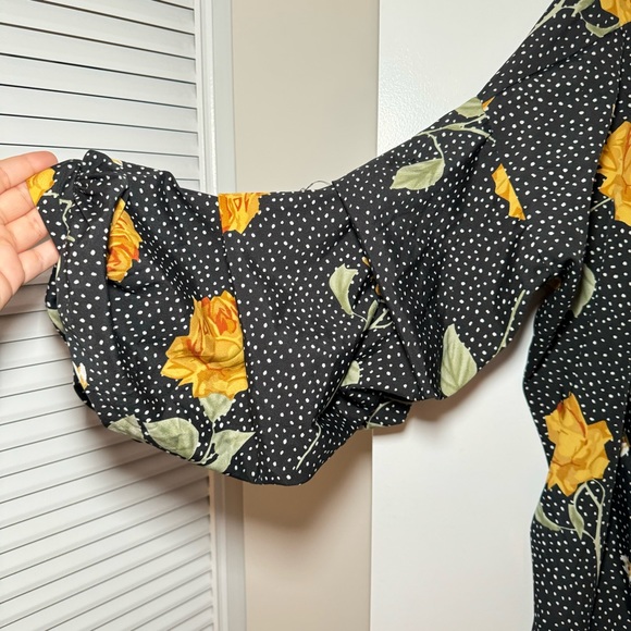 Floral Print Wrap Dress Boohoo - Picture 4 of 10